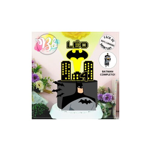 Topo de bolo 10 - Batman a