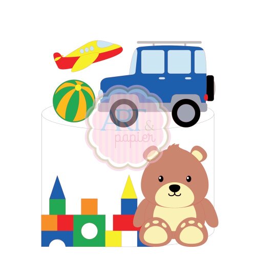Topo de bolo 24 - Brinquedos a