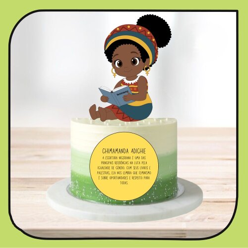 Topo de Bolo Chimamanda Adichie 01