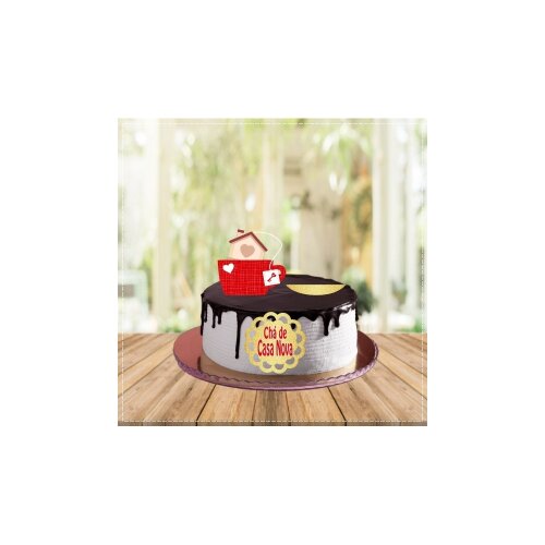 Topo de Bolo Chá de Casa Nova 03