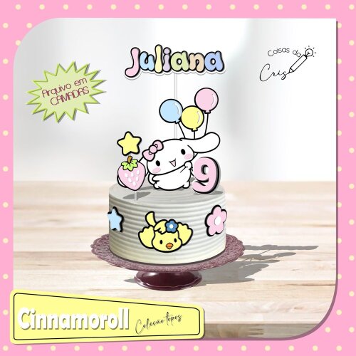 Topo de Bolo Cinnamoroll 01