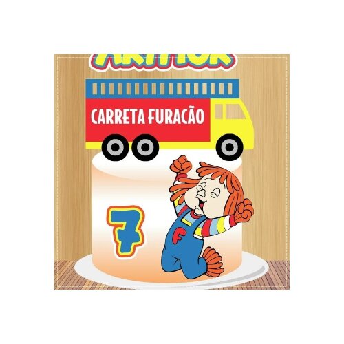 Topo de bolo 02 - Carreta Furação a