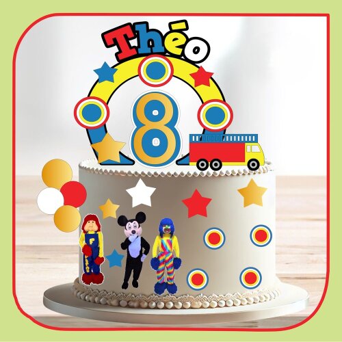 Topo de bolo 05 - Carreta Furação a