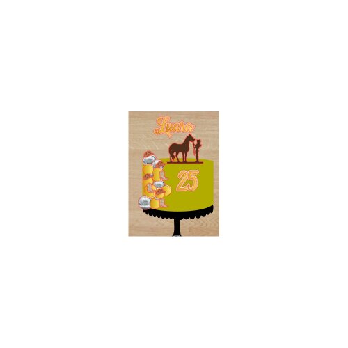 Topo de Bolo Country - Cowboy 10