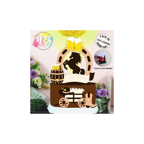 Topo de Bolo Country - Cowboy 21