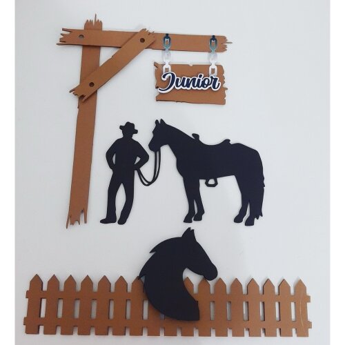 Topo de Bolo Country - Cowboy 25