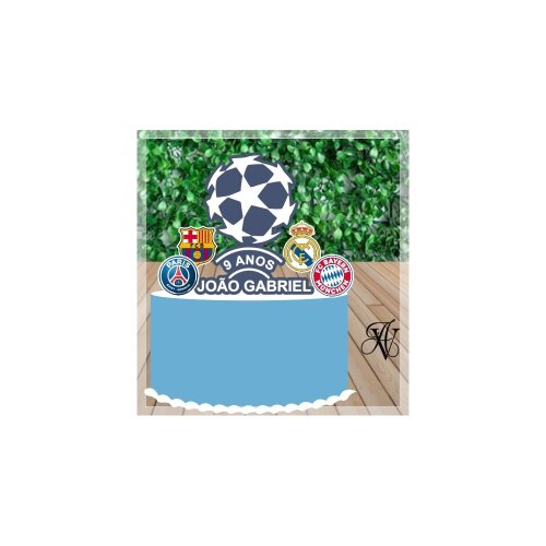 Topo de Bolo Champeons League 02