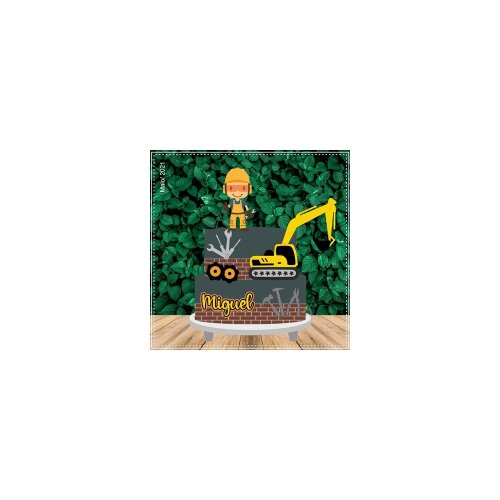 Topo de Bolo Construção 05