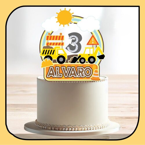 Topo de Bolo Construção 29