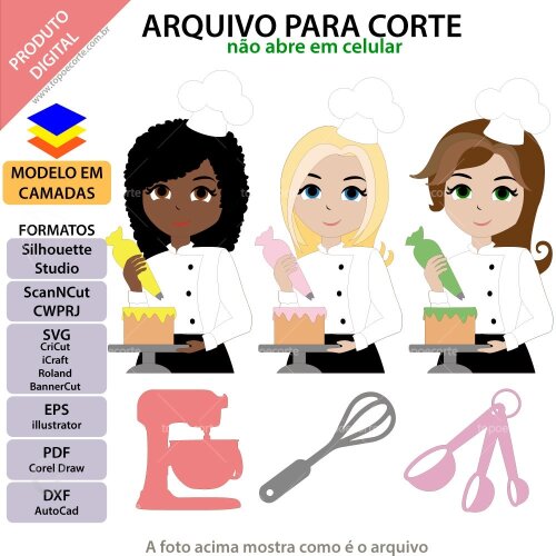 Topo de Bolo Confeitaria - Doceria 09