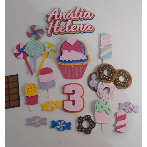 Topo de Bolo Confeitaria - Doceria 12