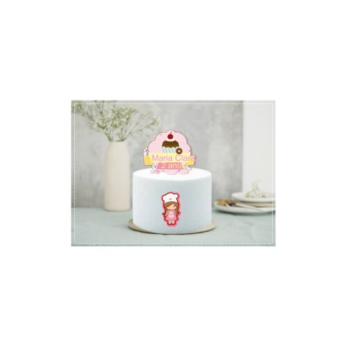 Topo de Bolo Confeitaria - Doceria 46