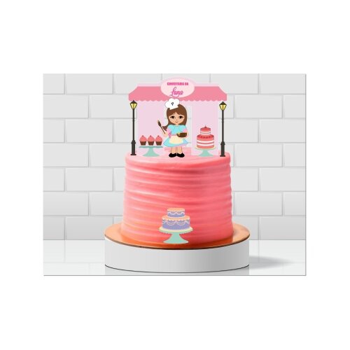 Topo de Bolo Confeitaria - Doceria 53