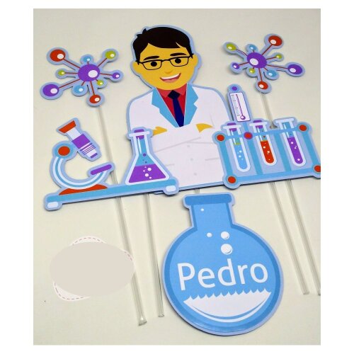 Topo de Bolo Cientista 01