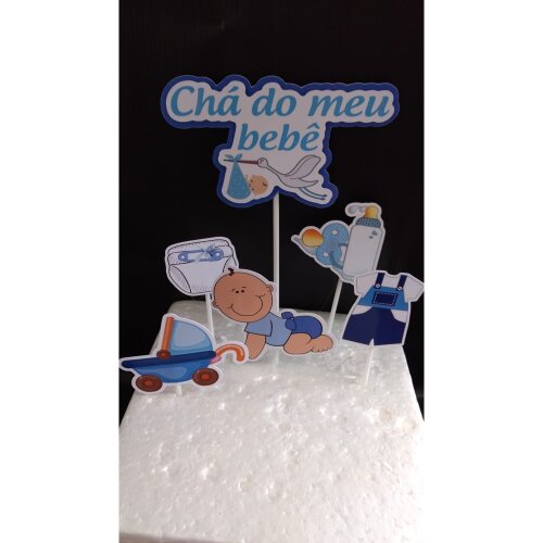 Topo de bolo chá de bebe 005