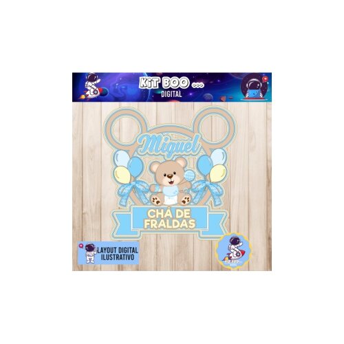 Topo de Bolo Chá de Bebê 08