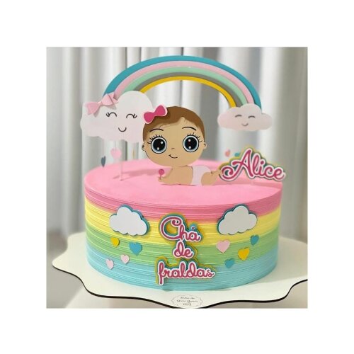 Topo de Bolo Chá de Bebê 22