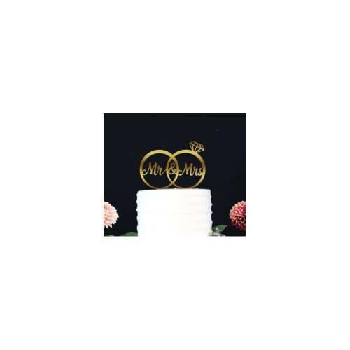 Topo de bolo 18 - Casamento a