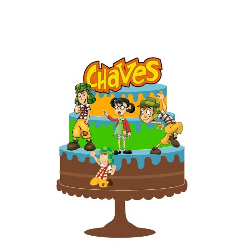 Topo de Bolo Chaves 15