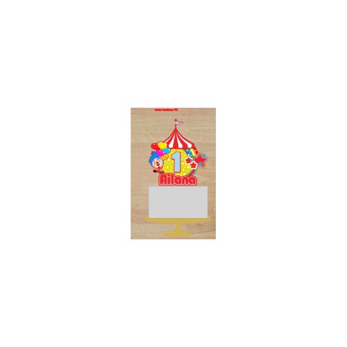 Topo de Bolo Circo 37