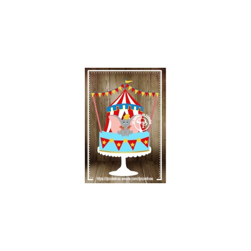 Topo de Bolo Circo 38