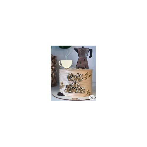 Topo de bolo 01 - Café a