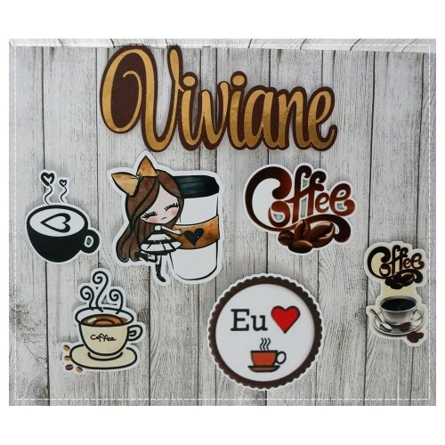 Topo de bolo 04 - Café a