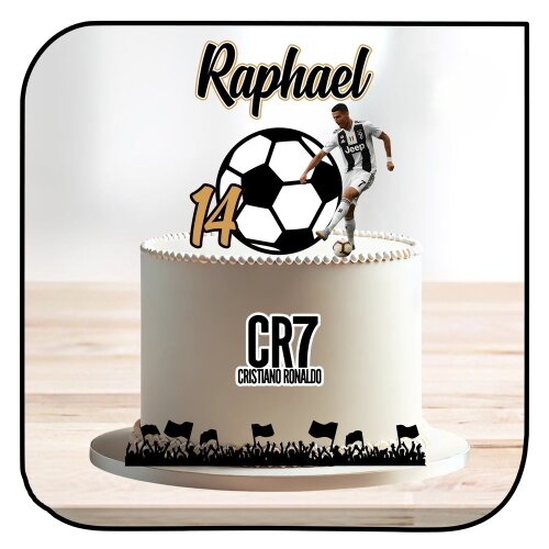 Topo de bolo 07 - Cristiano Ronaldo CR7 a