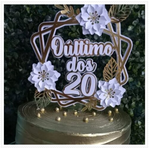 Topo de Bolo Circulos e Geométricos 38