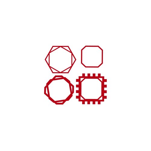 Topo de Bolo Circulos e Geométricos 87
