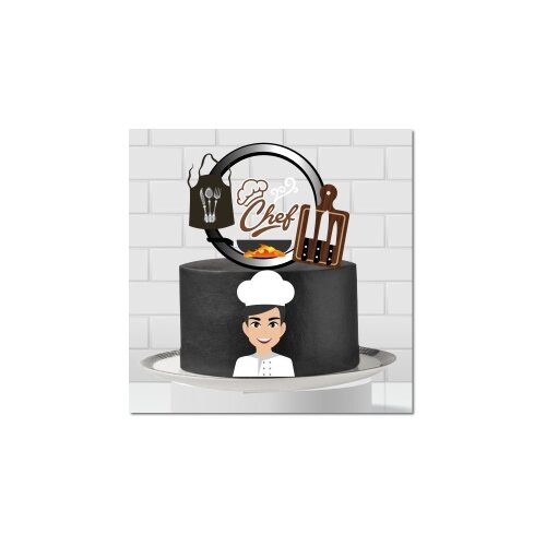 Topo de Bolo Chefe de Cozinha 16