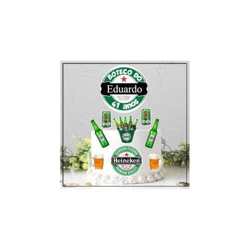 Topo de Bolo Cervejas 12