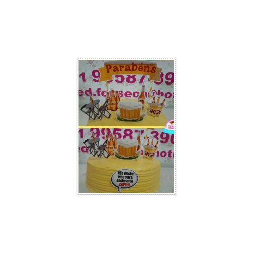 Topo de Bolo Cervejas 22