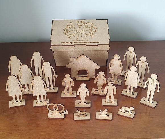 Bonecos de mdf para Constelação Familiar