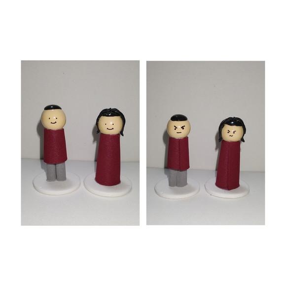 Casal Bipolar para Constelação Familiar Mesa ou Água