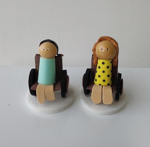 Casal de Cadeirantes para Constelação Mesa ou Água