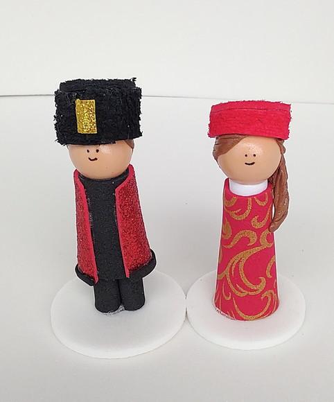 Casal de Russos para Constelação Familiar Mesa Água