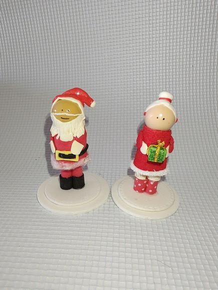 Casal Papai Noel e Mamãe Noel de Eva