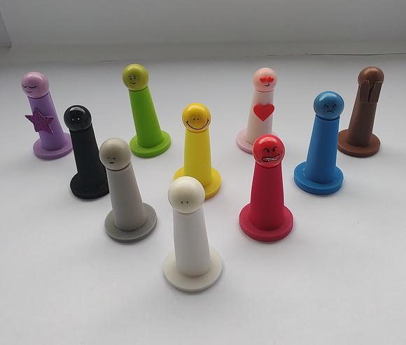 Kit 60 Peças Bonecos para Constelação Mesa - Água