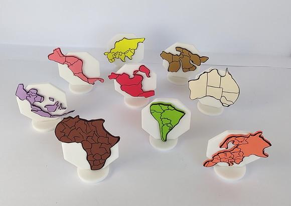 Kit Continentes para Constelação Mesa ou Água