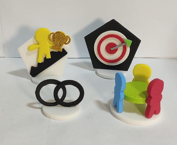 Kit Corporativo para Constelação Mesa Água