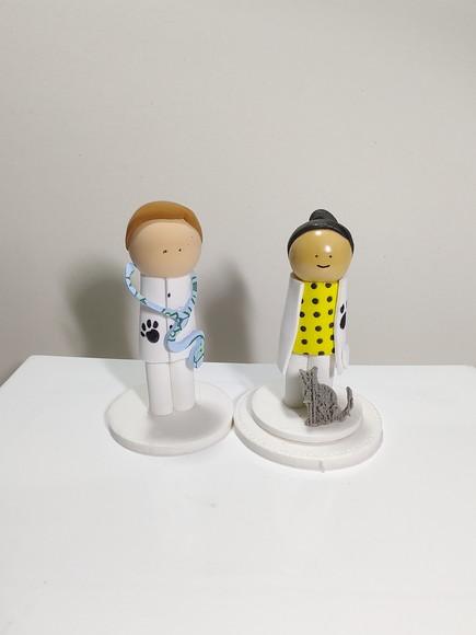 Kit Tutores Bonecos para Constelação Mesa ou Água