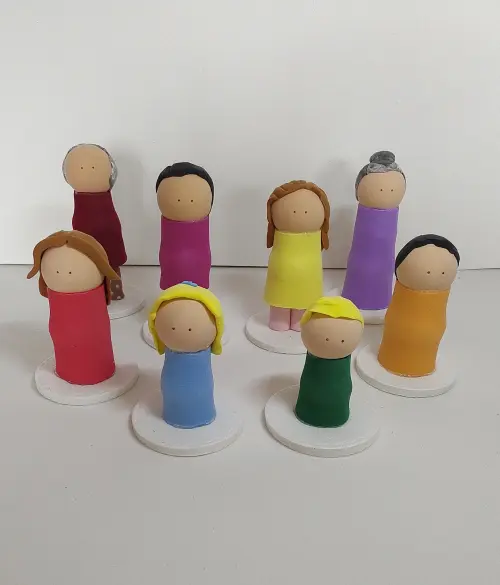 Kit Família Obesos para Constelação Familiar Mesa Água
