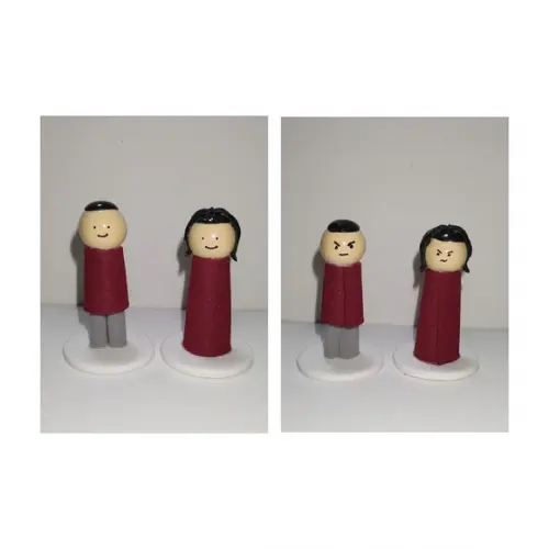 Casal Bipolar para Constelação Familiar Mesa ou Água