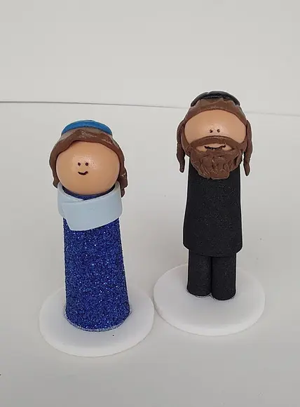 Casal de Judeus para Constelação Familiar Mesa Agua