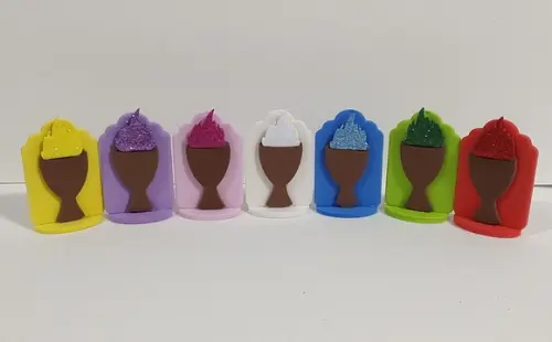 Kit 7 Chamas Fraternidade Branca - Constelação Mesa-água