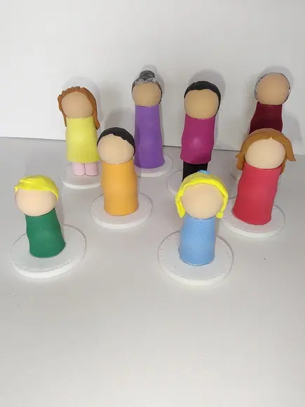 Kit Família Obesos para Constelação Familiar Mesa Água