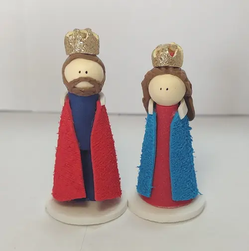 Rei e Rainha Bonecos para Constelação Familiar Mesa ou Água