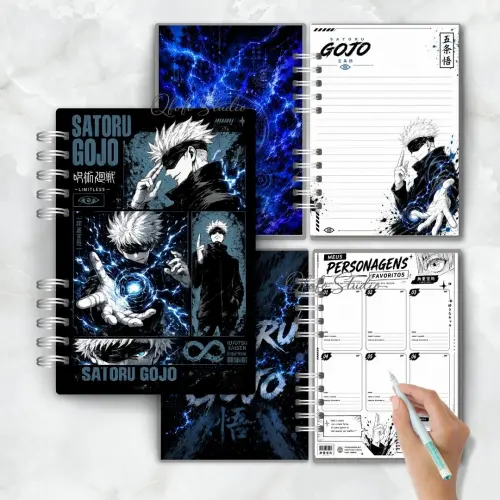 Caderno Anime | Kpop | Desenhos personalizado