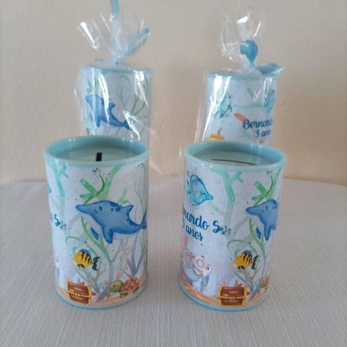 cofrinhos personalizados fundo do mar